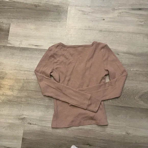 TNA Ribbed Button-Up Cardigan - Tan - Picture 3 of 3